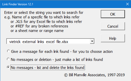 Excel add in Find Link