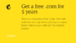Mailchimp đang miễn phí tên miền .com 5 năm