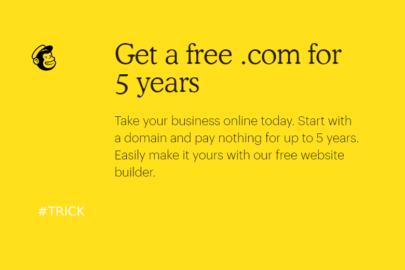 Miễn phí tên miền .com 5 năm